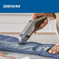 Dremel HSSC-01 4V Cordless USB Rechargeable Electric Scissors with Two Blade Attachments, USB Cord, and Power Block - Ideal for Cutting Fabric, Cardboard and Paper Material